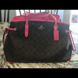 Coach pink and brown
